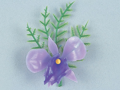 造花DA-70　アスパラ付カトレア（紫）