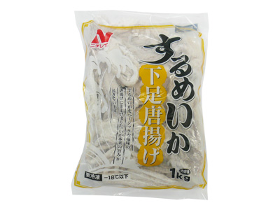 冷凍 ニチレイ スルメイカ下足唐揚 (1kg)