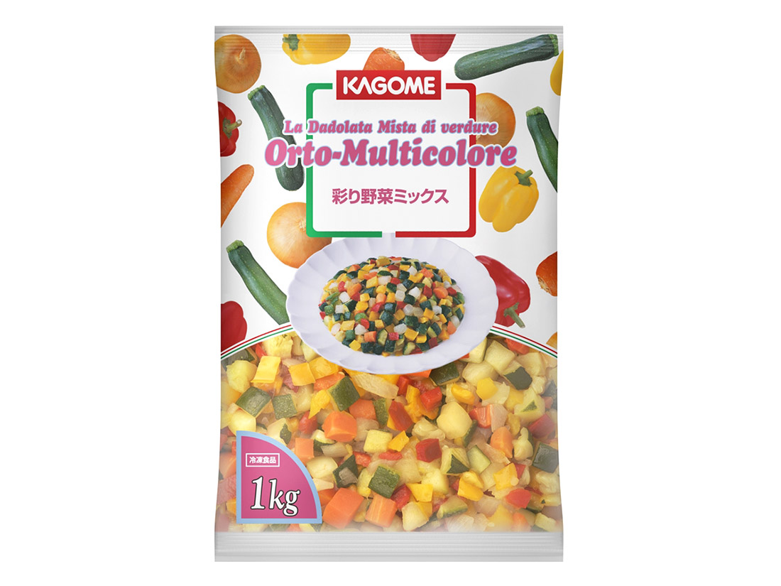 冷凍 カゴメ 彩り野菜ミックス 1kg
