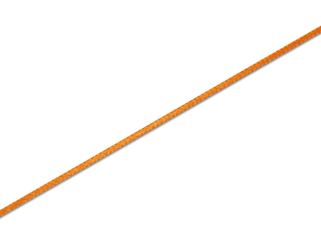 シングルサテンリボン 3mm幅×20m巻 オレンジ