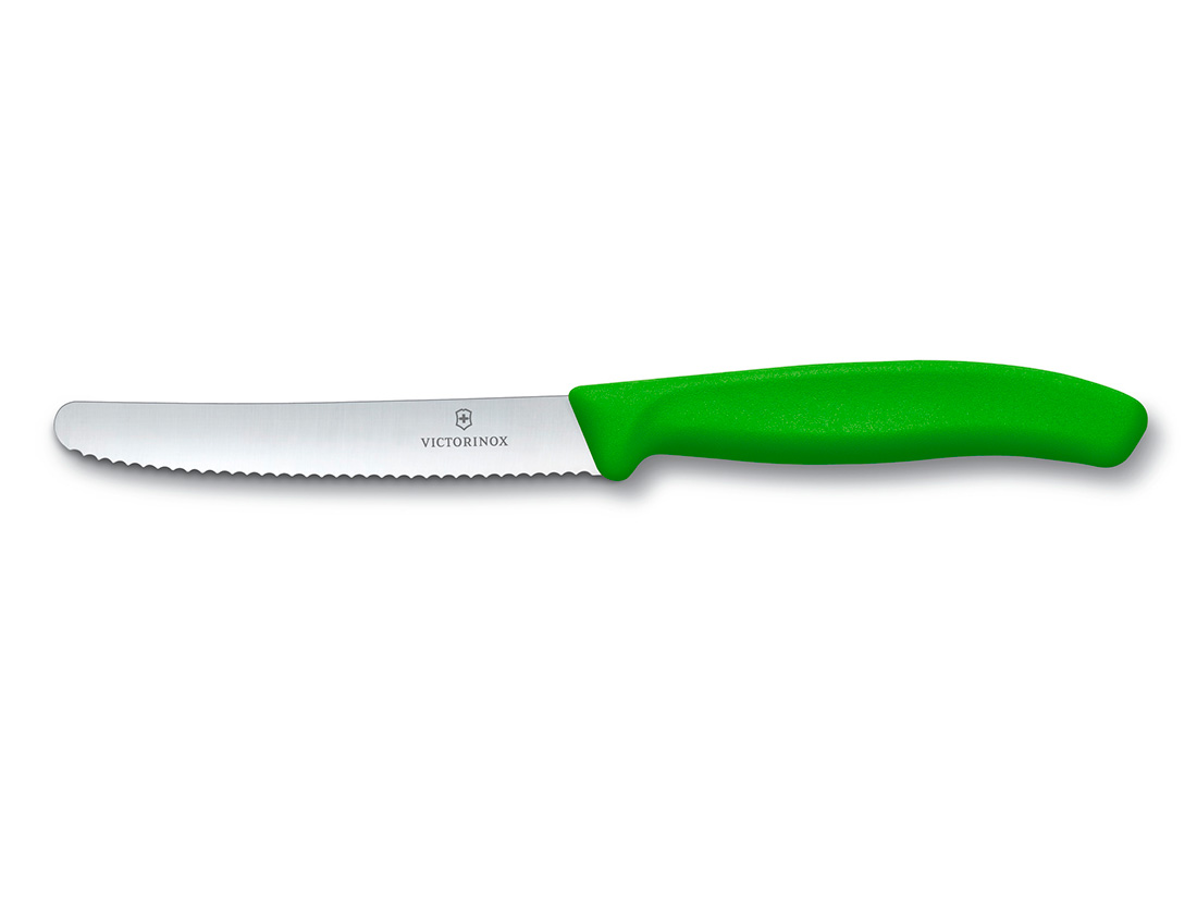 VICTORINOX トマト＆テーブルナイフ (グリーン) 11cm