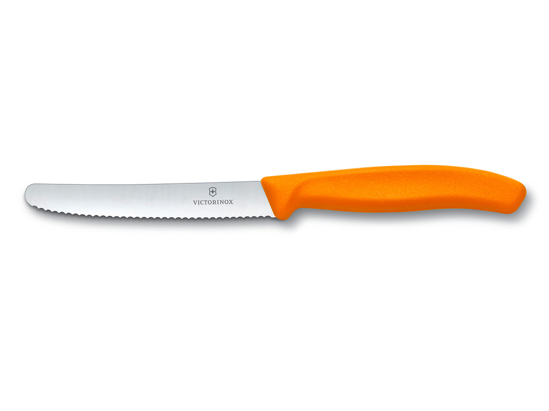 VICTORINOX トマト＆テーブルナイフ (オレンジ) 11cm