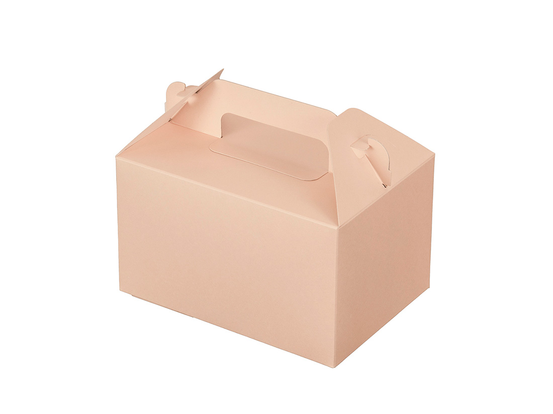 パッケージ中澤 ケーキ箱 カラーHB ピンク 3.5×5