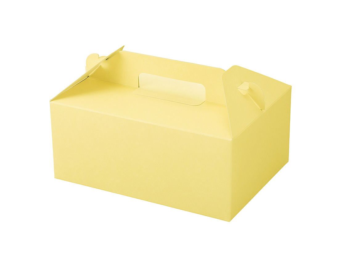 ケーキ箱 カラーHB クリーム 5×7
