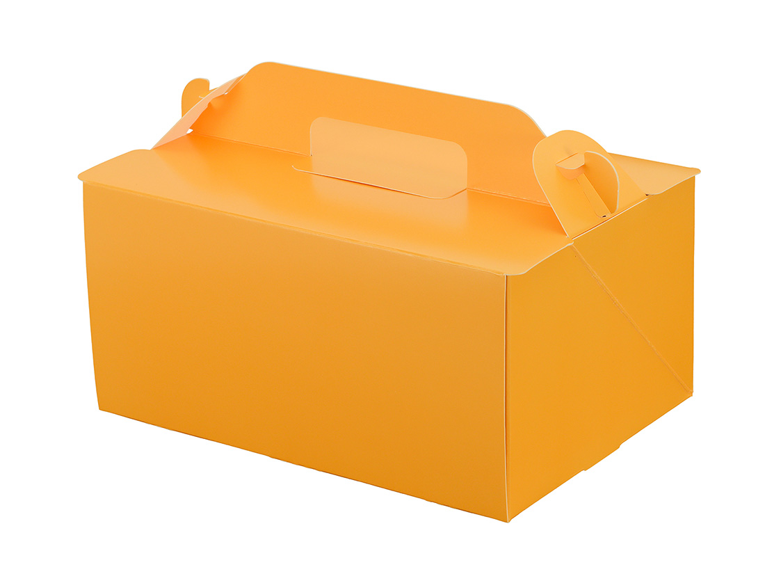 パッケージ中澤 ケーキ箱 105OPL-オレンジ 5×7