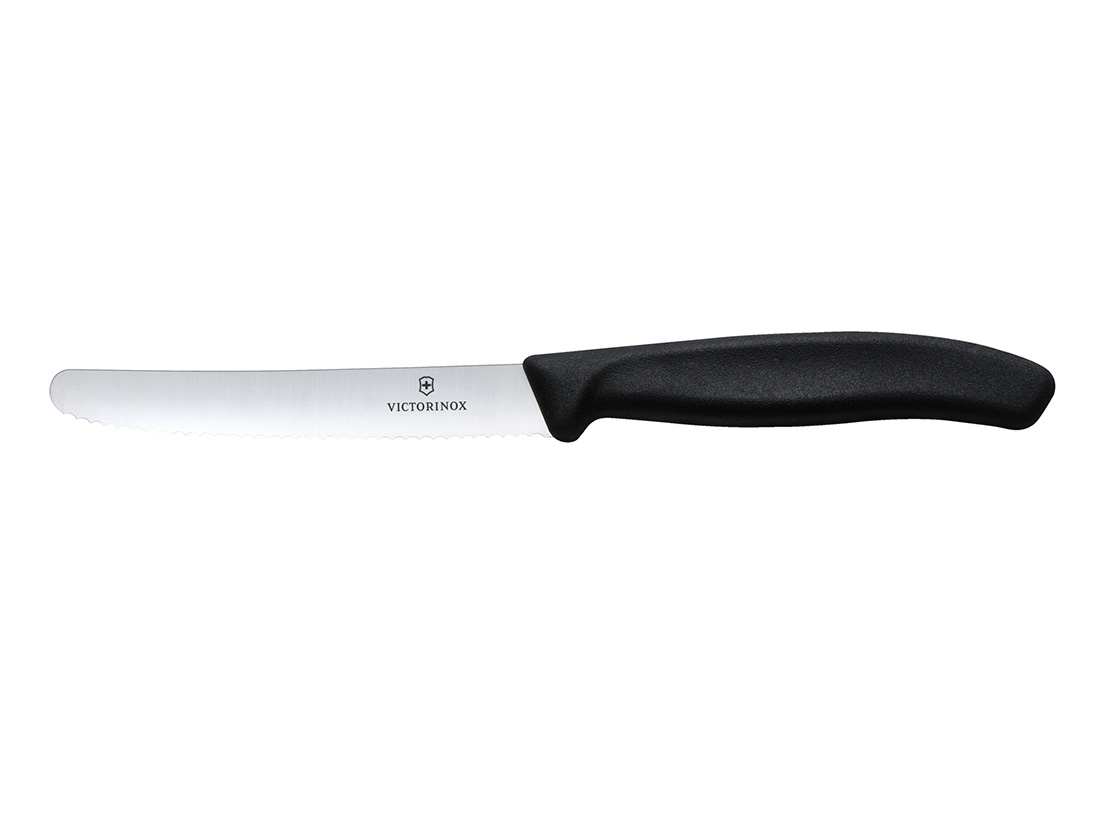 VICTORINOX トマト＆テーブルナイフ（ブラック）11cm