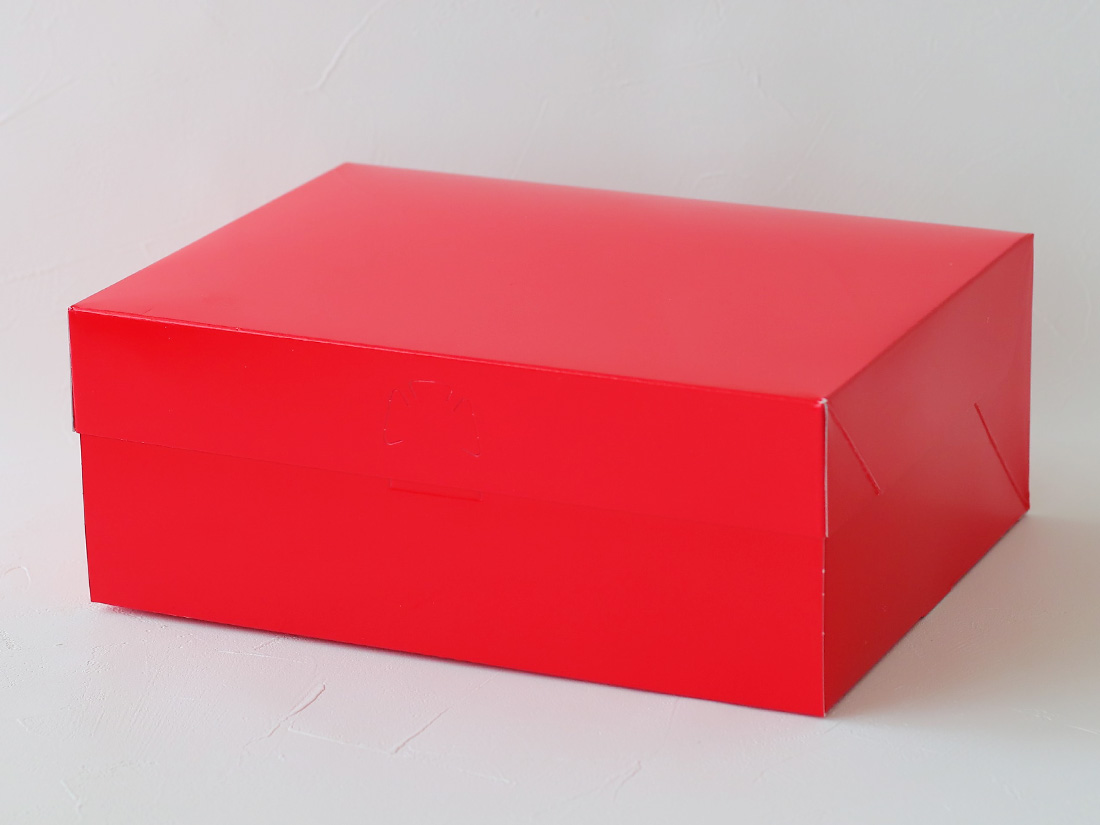 ケーキ箱 ロックBOX105 レッド 7×9