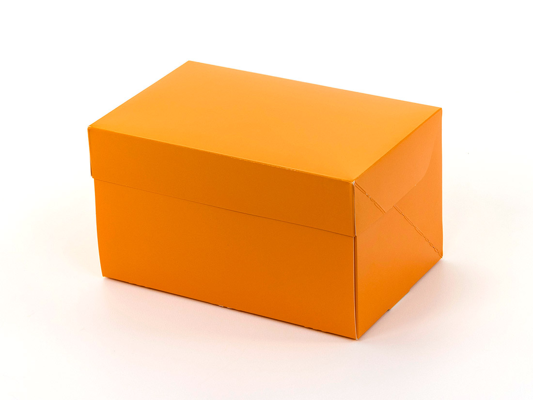 ケーキ箱CP 105 オレンジ 4×6