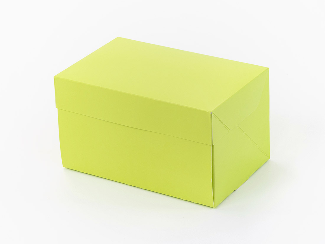 ケーキ箱CP 105 グリーン 4×6