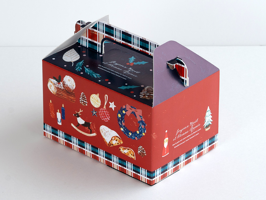 cotta ケーキ箱 クリスマスのおたのしみ 3.5×5