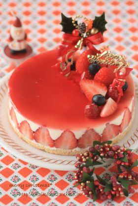クリスマス 真っ赤なレアチーズケーキ Kaiko お菓子 パンのレシピや作り方 Cotta コッタ