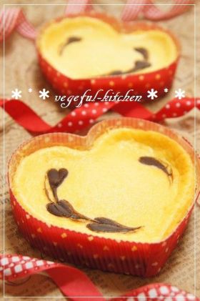 バレンタイン ハートのチーズケーキ Vegeful お菓子 パンのレシピや作り方 Cotta コッタ