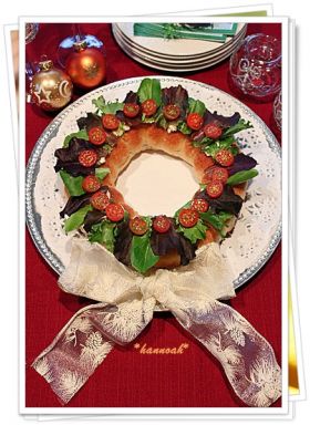 クリスマス おつまみ ちぎりリースパン Hannoah お菓子 パンのレシピや作り方 Cotta コッタ