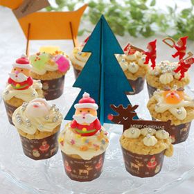 ハッピークリスマスカップケーキ エリオットゆかり お菓子 パンのレシピや作り方 Cotta コッタ