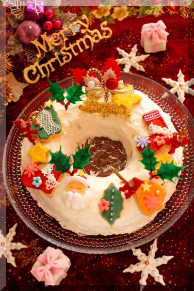 クリスマスケーキ 簡単リースケーキ Cherry お菓子 パンのレシピや作り方 Cotta コッタ