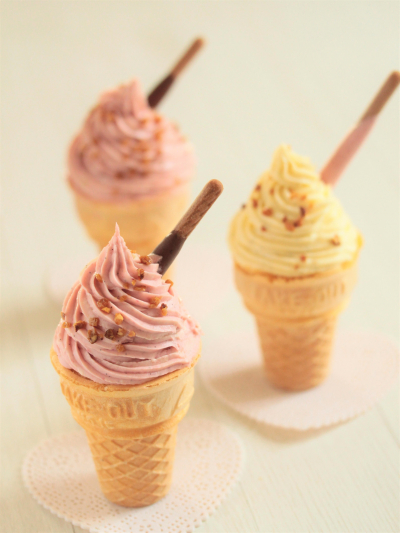 ソフトクリームのカップケーキ Cherry お菓子 パンのレシピや作り方 Cotta コッタ