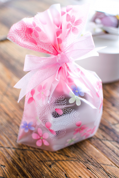 桜餅の小包装ラッピング