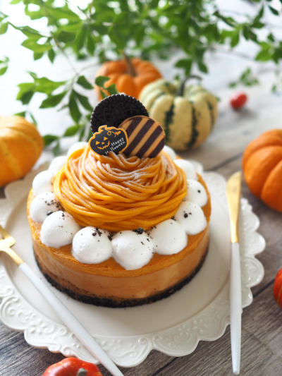 かぼちゃのモンブランチーズケーキ みほち お菓子 パンのレシピや作り方 Cotta コッタ
