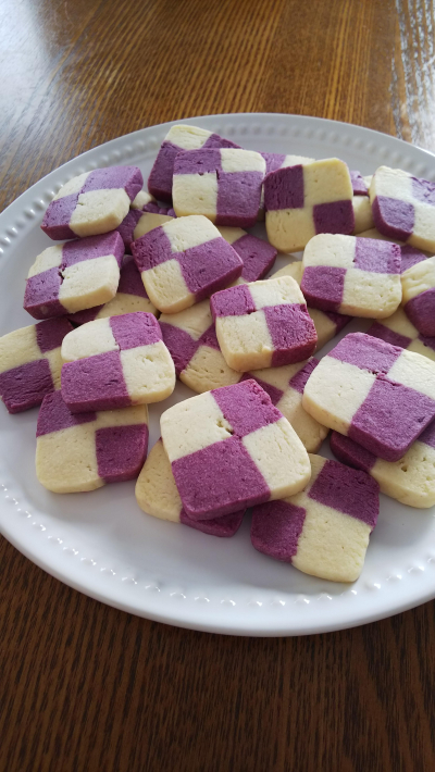 さく ほろ 紫いもパウダーでアイスボックスクッキー Chonfa お菓子 パンのレシピや作り方 Cotta コッタ