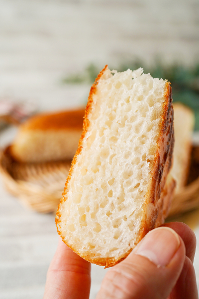 フライパンで焼く、米粉100%のパン