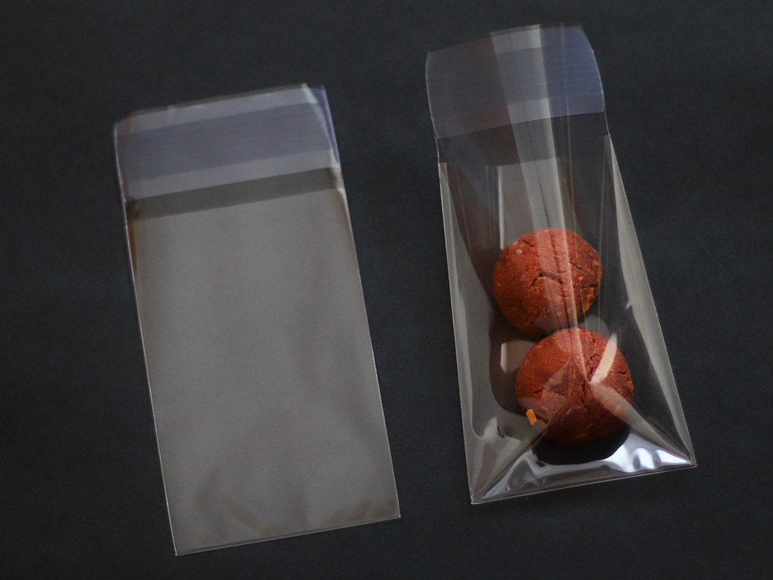 テープ付きOP袋(小) | 無地の個包装袋 | お菓子・パン材料・ラッピング
