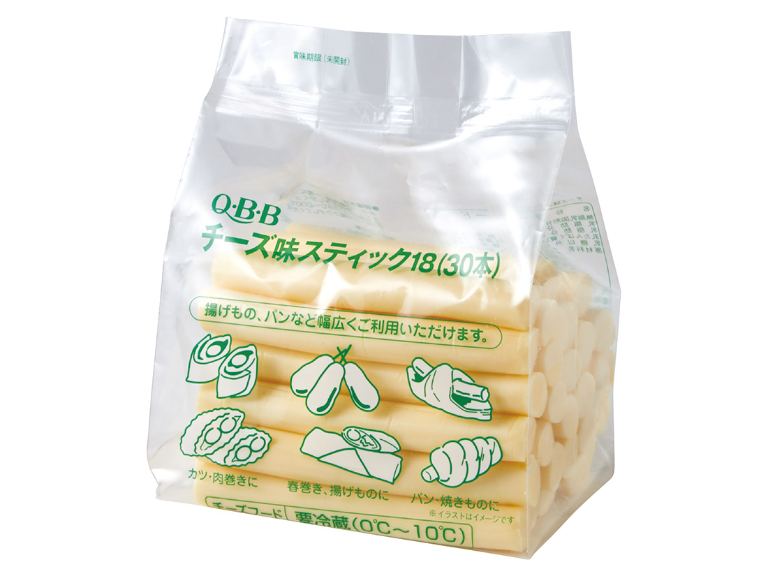 冷蔵 Q・B・Bチーズ味スティック18(30本) | その他のチーズ | お菓子