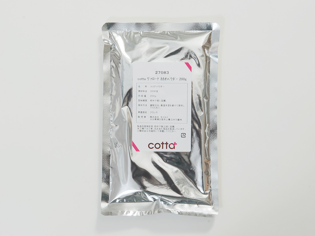 cotta ヴァローナ カカオパウダー 200g | ヴァローナ | お菓子・パン材料・ラッピングの通販【cotta＊コッタ】