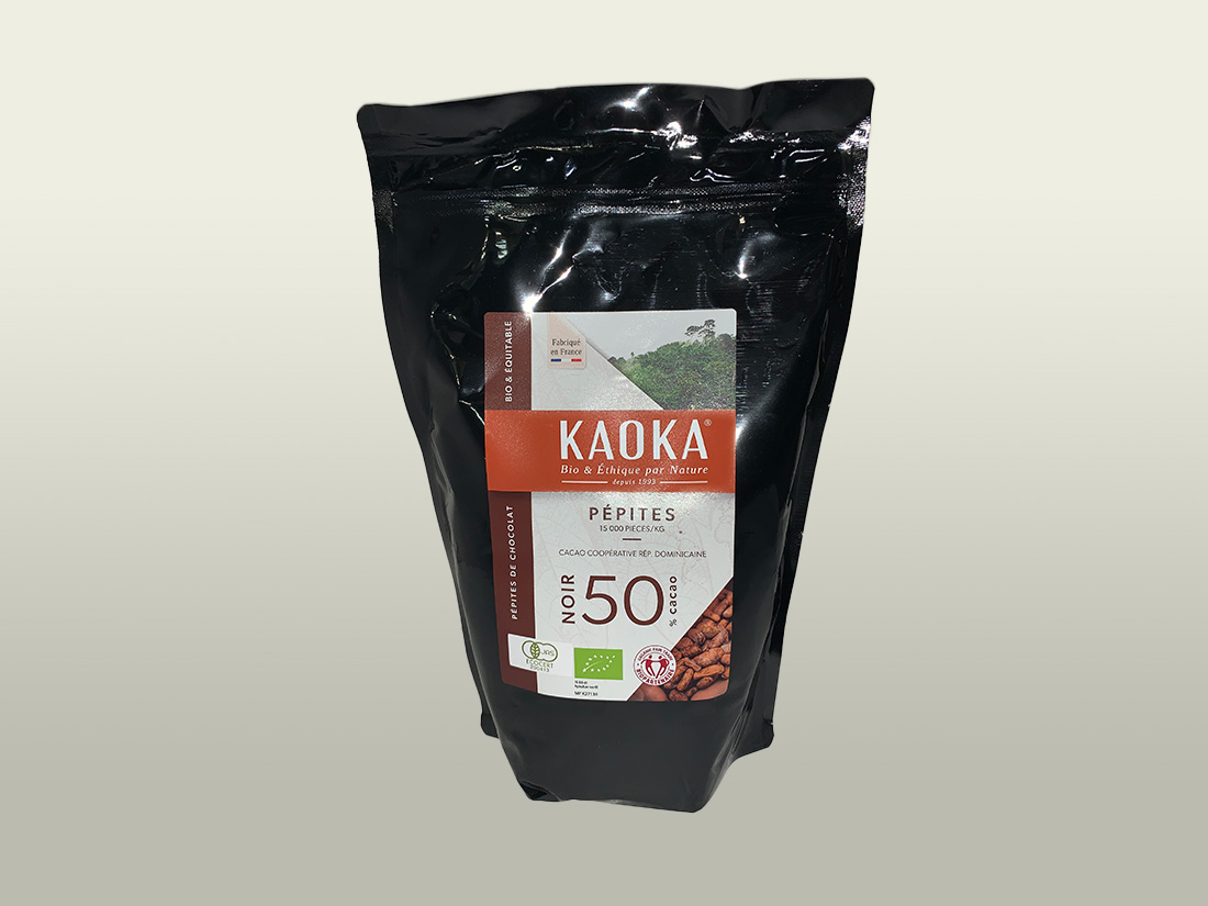 冷蔵 KAOKAドミニカチョコドロップSサイズ50％ 1kg