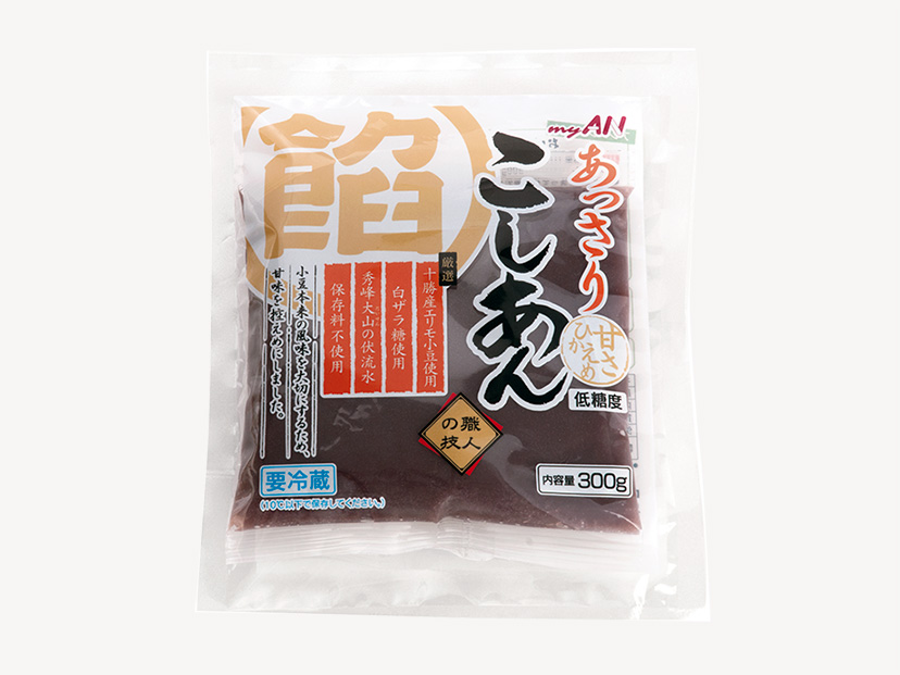 冷蔵 あっさりこしあん 北海道産小豆使用 300g