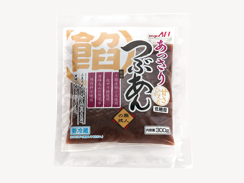 冷蔵 あっさりつぶあん 北海道産小豆使用 300g