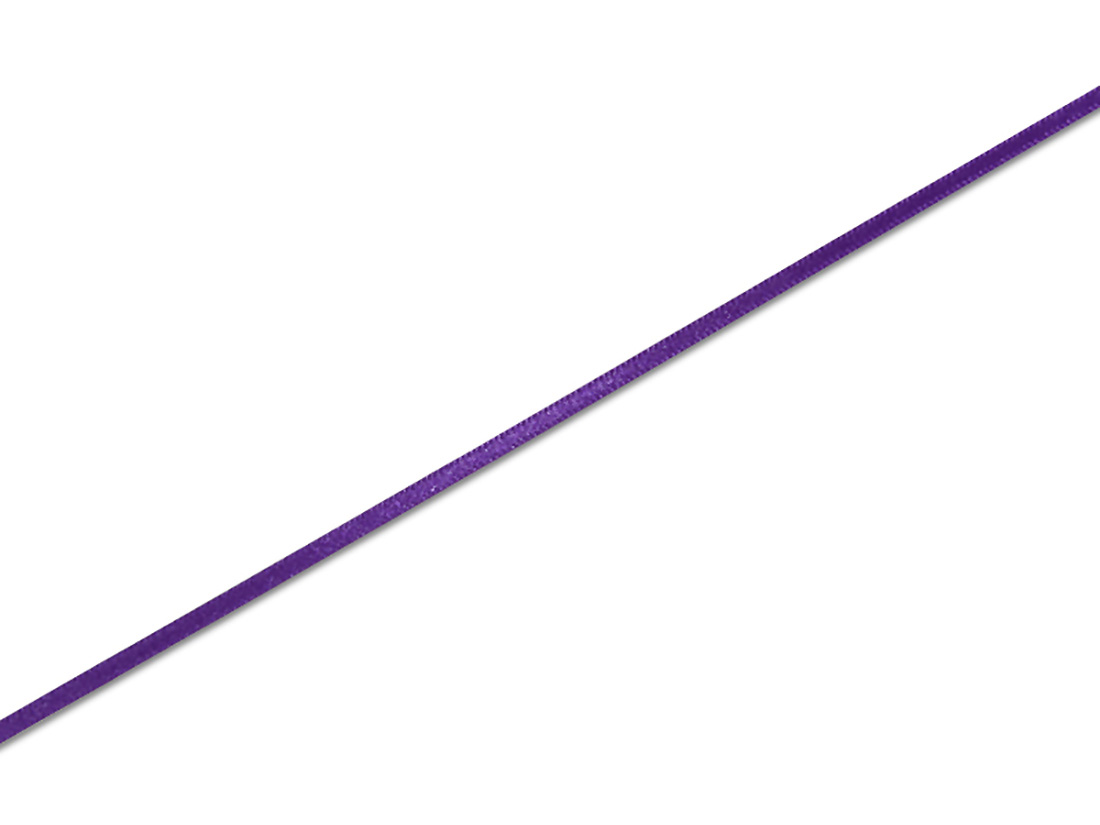 シングルサテンリボン 3mm幅×20m巻 濃紫