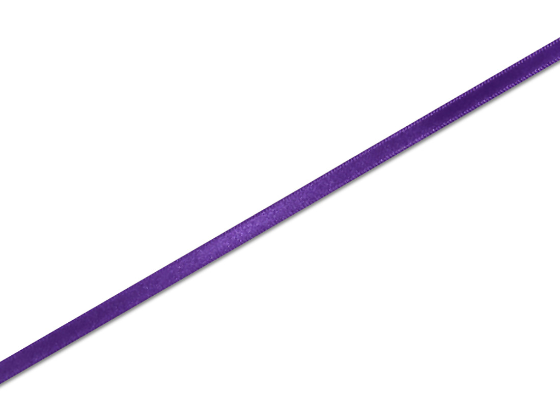 シングルサテンリボン 6mm幅×20m巻 濃紫