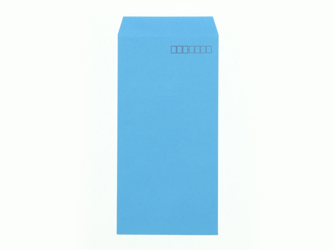 カラー封筒 長3 ブルー