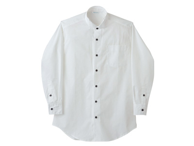 ウイングカラーシャツBS2561-2(長袖・男女兼用）L