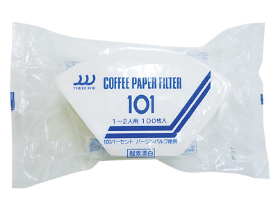 スリーフォーコーヒーフィルターNO-101(1～2人用)100枚