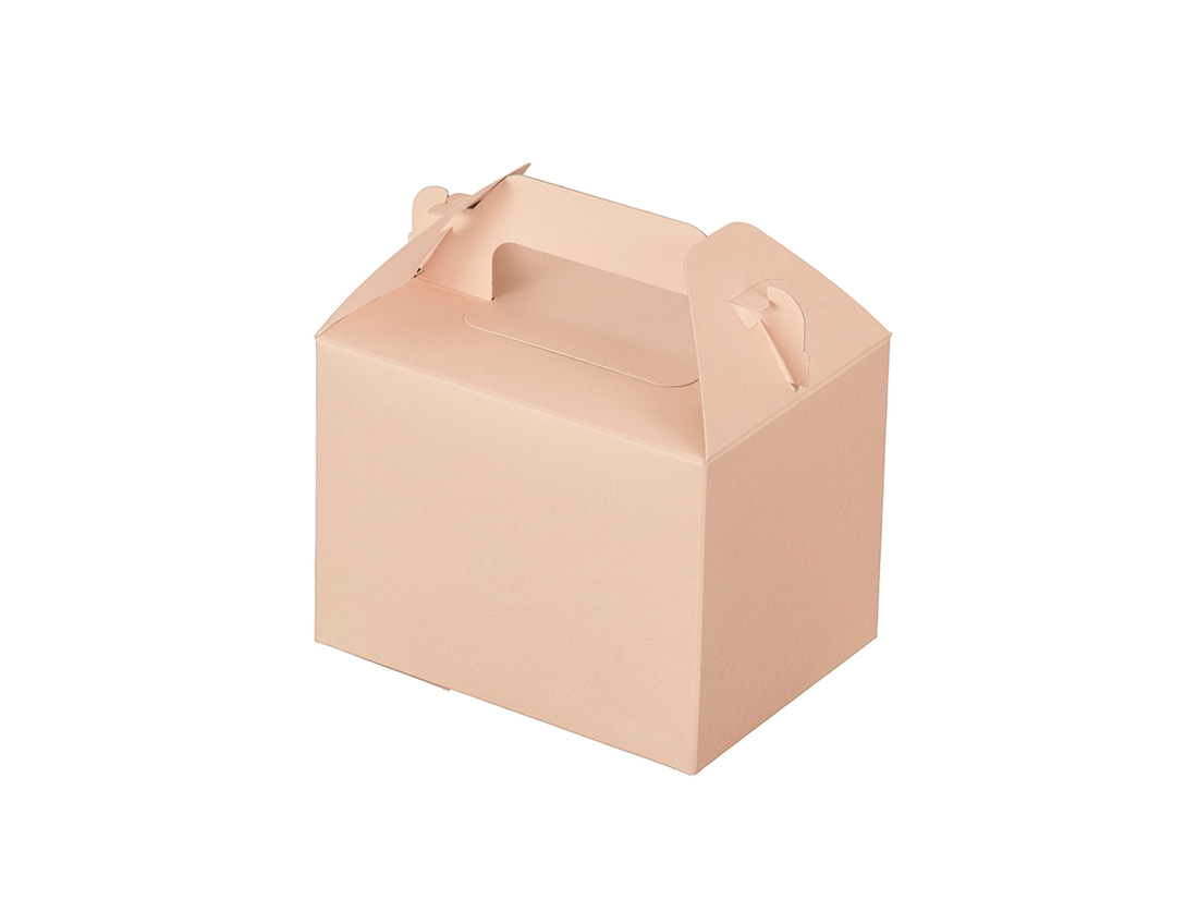 パッケージ中澤 ケーキ箱 カラーHB ピンク 3×4