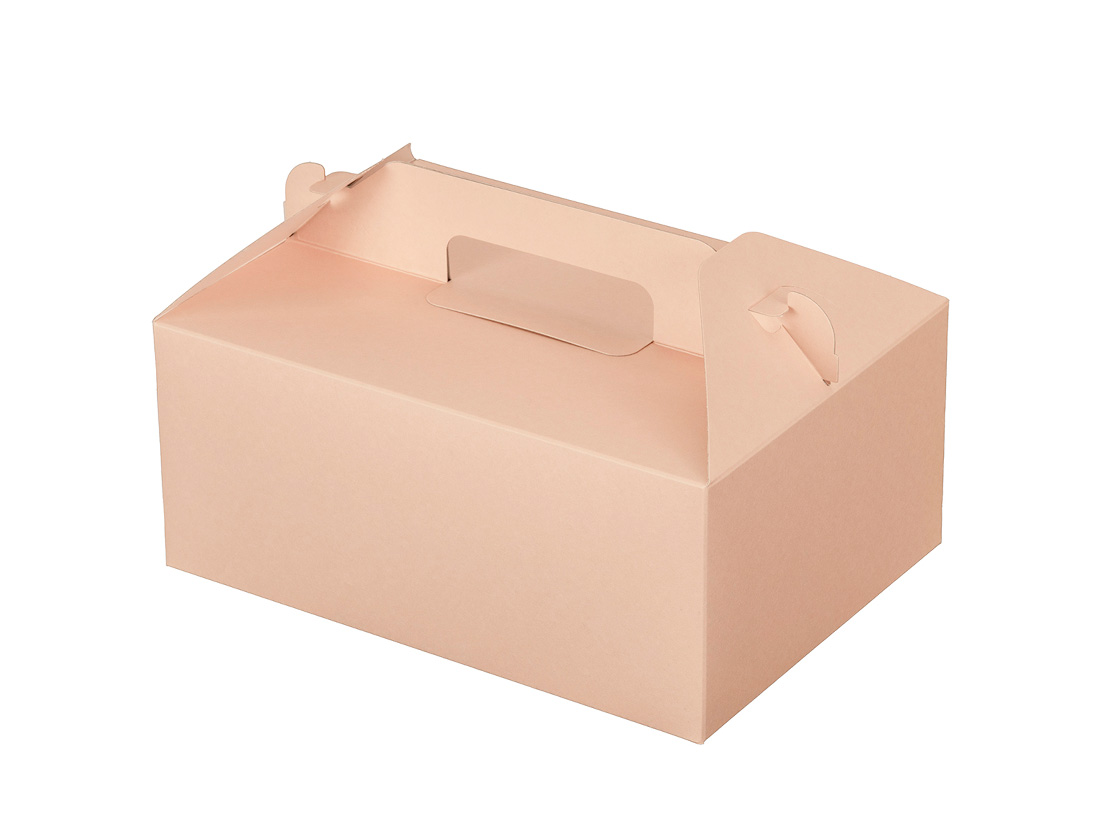 ケーキ箱 カラーHB ピンク 5×7