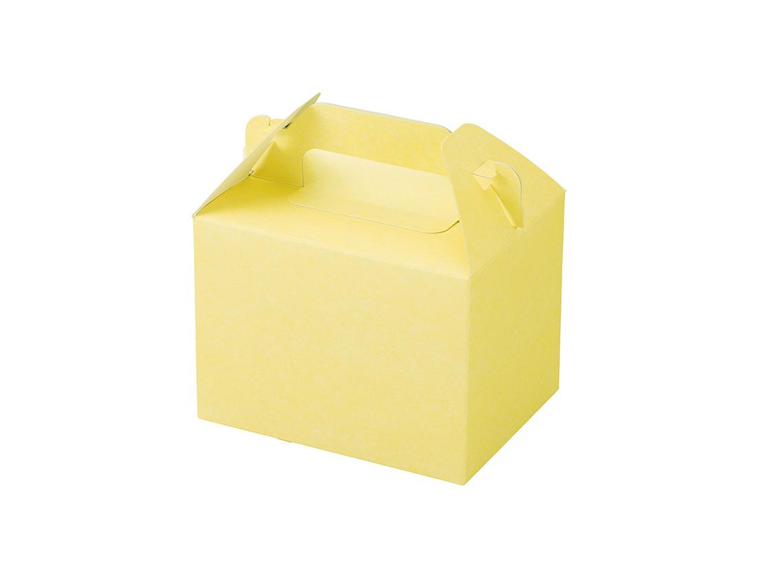 パッケージ中澤 ケーキ箱 カラーHB クリーム 3×4