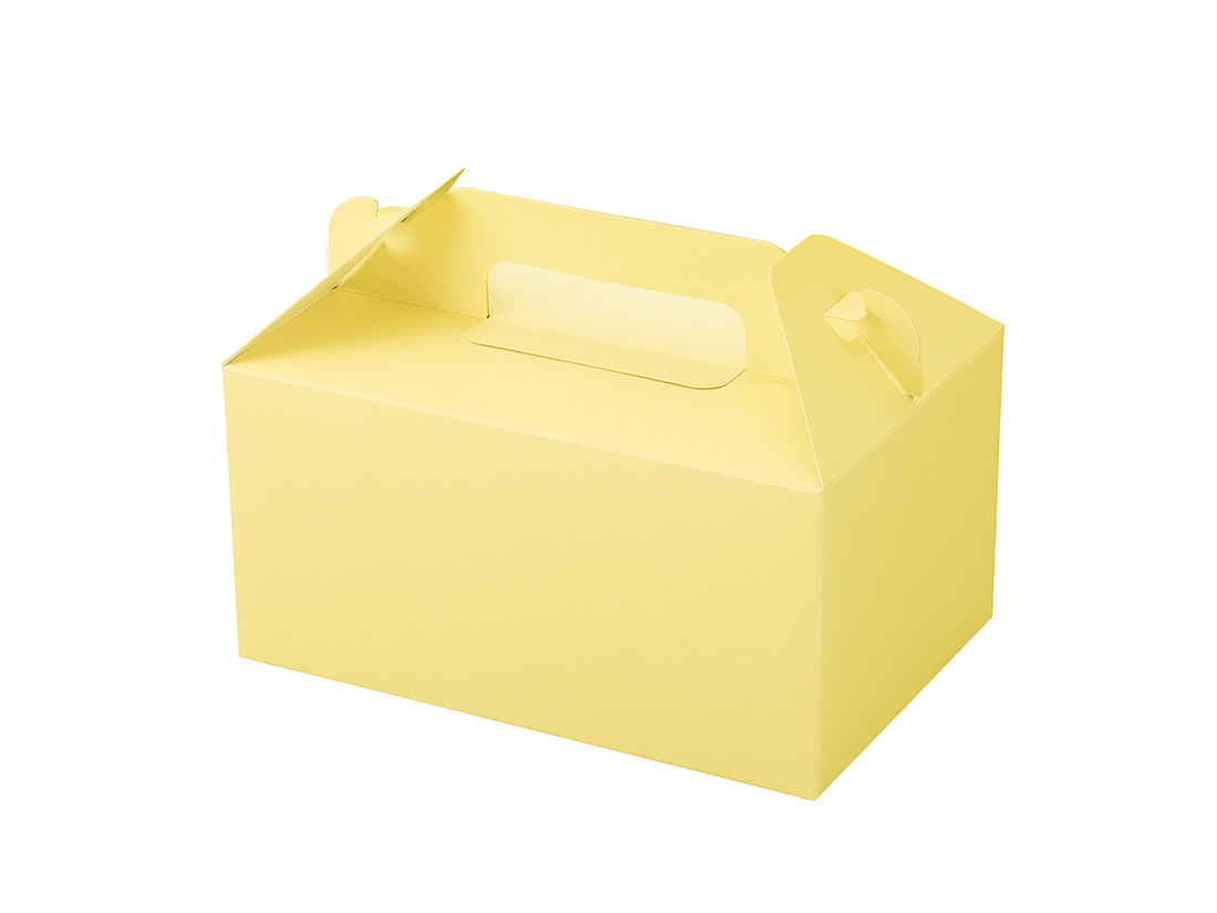 ケーキ箱 カラーHB クリーム 4×6