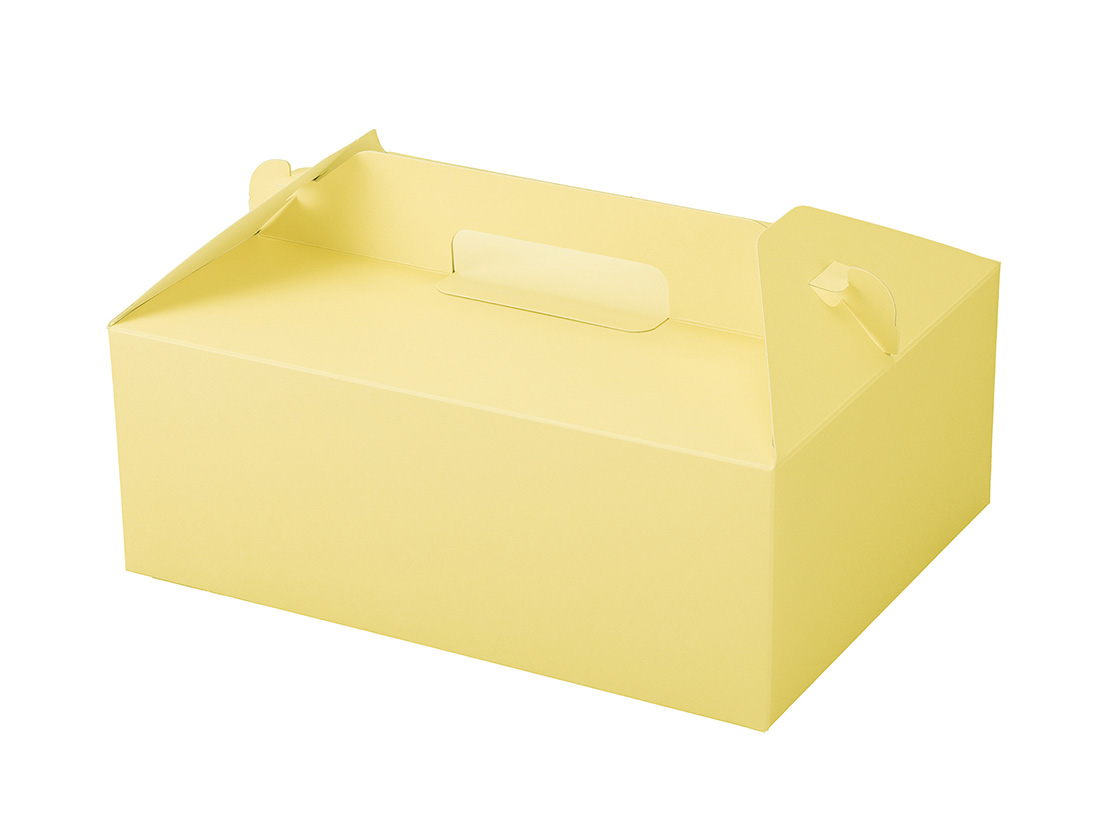パッケージ中澤 ケーキ箱 カラーHB クリーム 6×8
