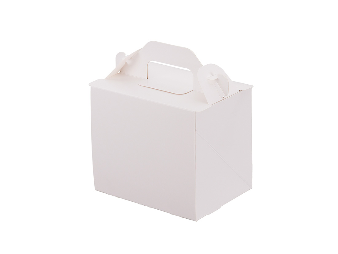 ケーキ箱 新105 OPL-ホワイト 3×4