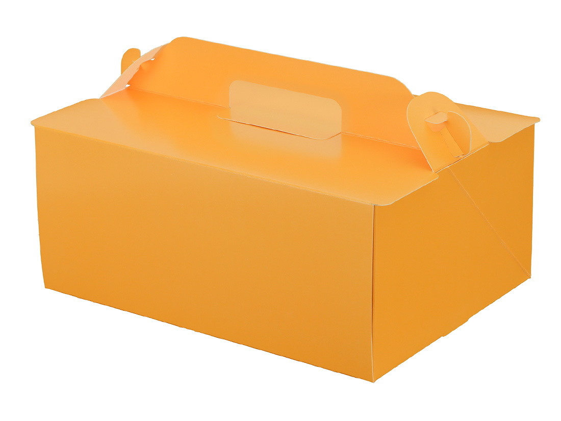 ケーキ箱 105OPL-オレンジ 6×8 | 手提げケーキ箱 | お菓子・パン材料・ラッピングの通販【cotta＊コッタ】