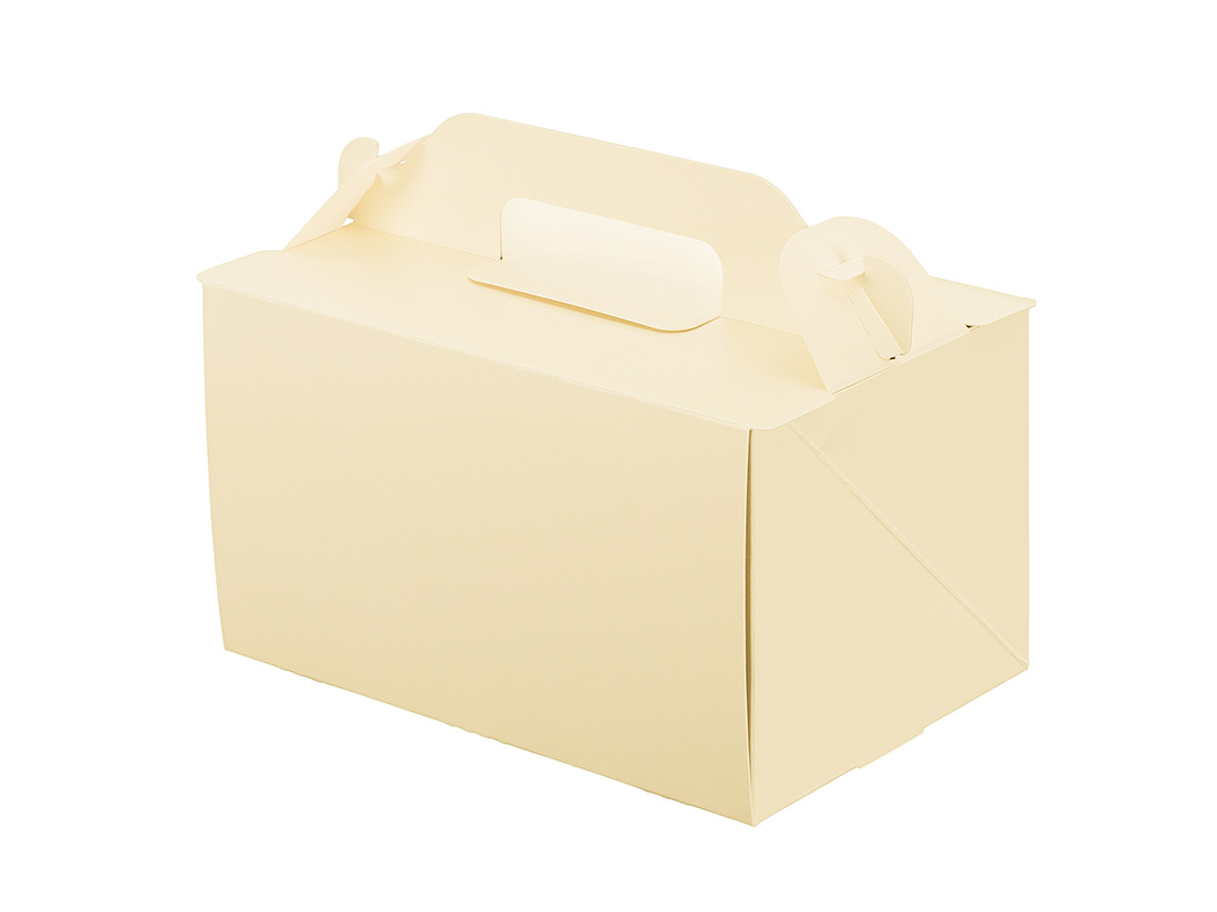 パッケージ中澤 ケーキ箱 105OPL-バニラ 4×6