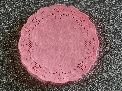 カラーレースペーパー ピンク 丸型 10cm 20P