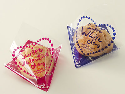 シュークリームop袋 バレンタインデー ハートsピンク お菓子 パン材料 ラッピングの通販 Cotta コッタ