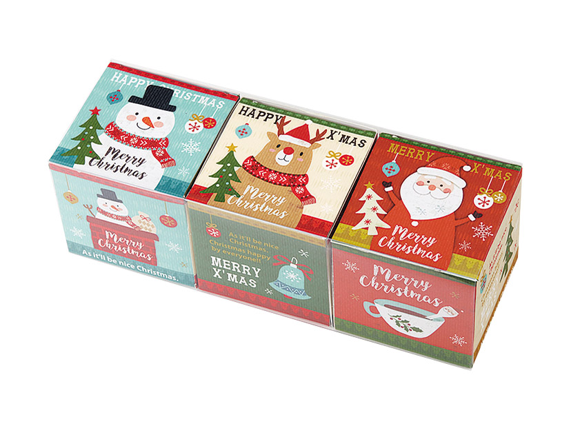 オシャレクリスマスキューブボックスセット ギフト箱 お菓子 パン材料 ラッピングの通販 Cotta コッタ