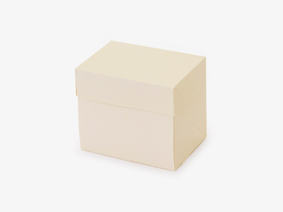 パッケージ中澤 ケーキ箱CP 105 アイボリー 3×4
