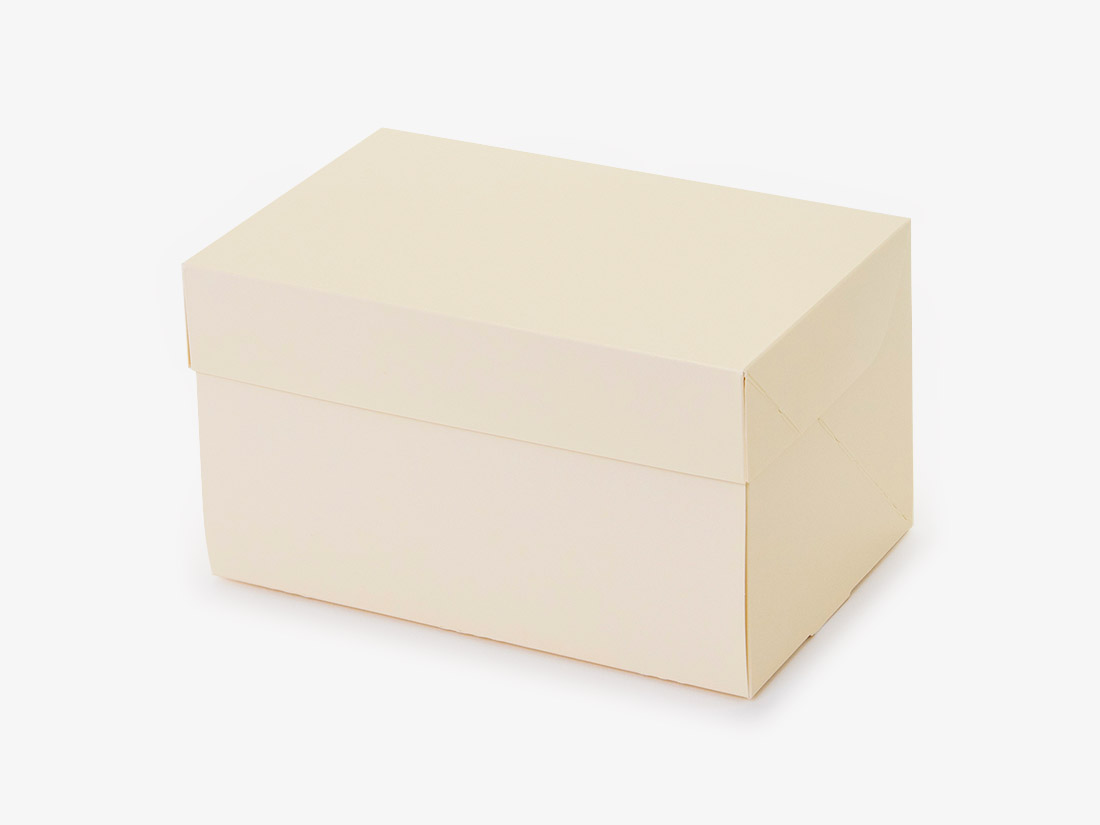 パッケージ中澤 ケーキ箱CP 105 アイボリー 4×6