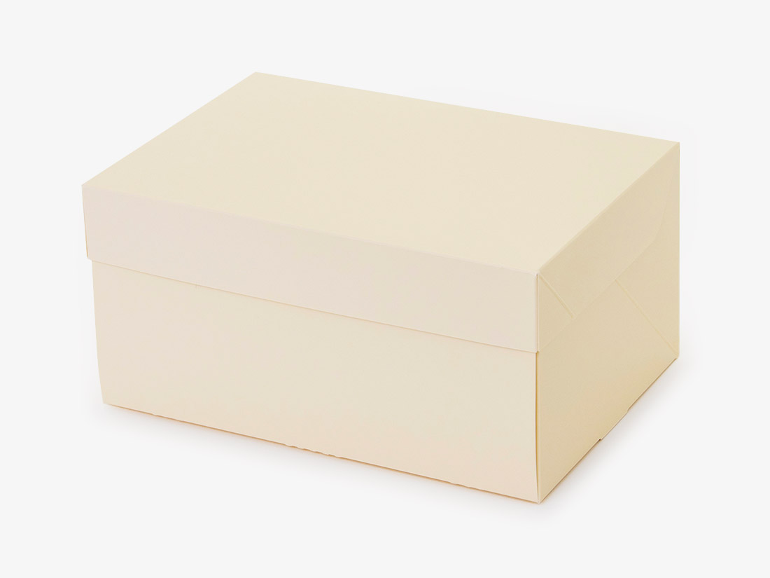 パッケージ中澤 ケーキ箱CP 105 アイボリー 5×7