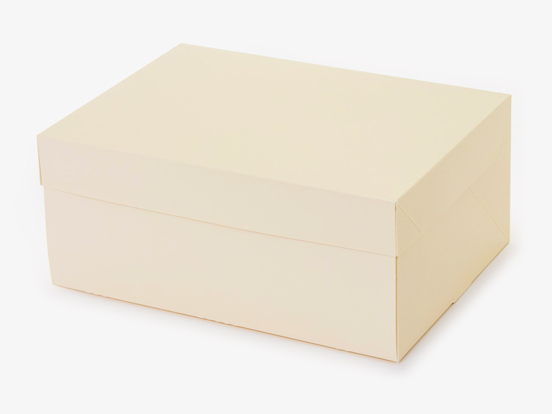 パッケージ中澤 ケーキ箱CP 105 アイボリー 6×8